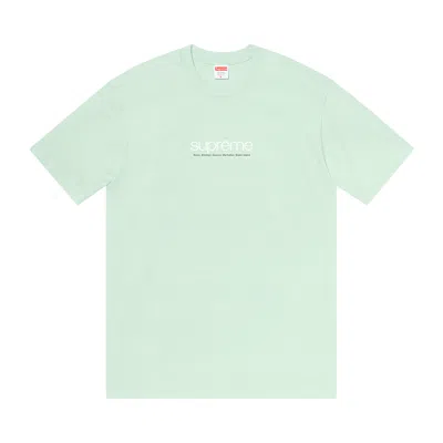 Pre-owned Supreme Five Boroughs Tee 'pale Aqua' In Blue