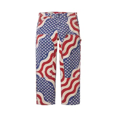 Pre-owned Supreme Flag Double Knee Painter Pant 'multicolor' | Multi-color | Men's Size 32