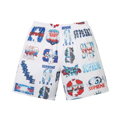 Pre-owned Supreme Flash Mesh Short 'white' | Men's Size S