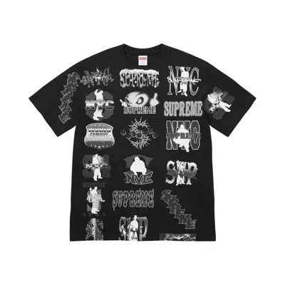 Pre-owned Supreme Flash Tee 'black' | Men's Size Xxl