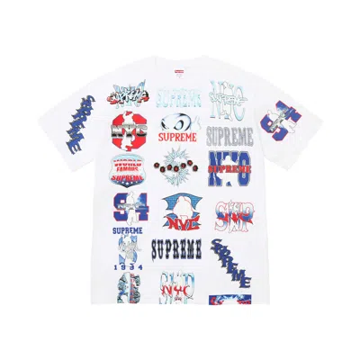 Pre-owned Supreme Flash Tee 'white' | Men's Size Xxl
