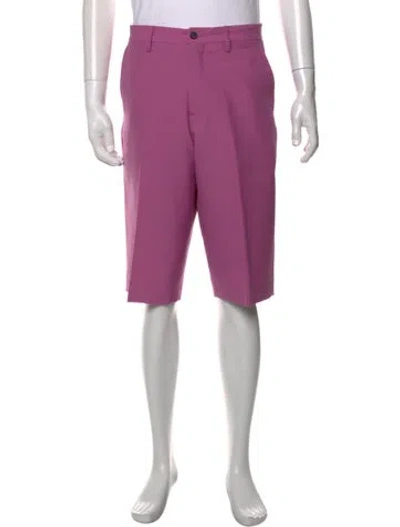 Pre-owned Supreme Flat Front Shorts In Pink/purple