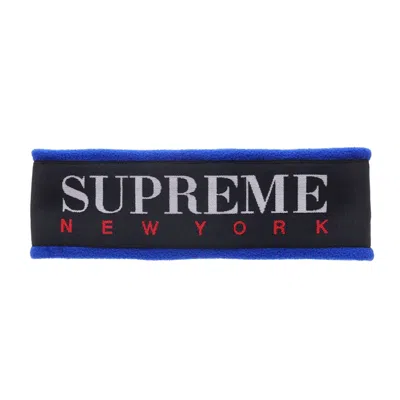 Pre-owned Supreme Fleece Headband In Royal In Blue