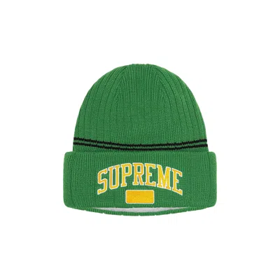 Pre-owned Supreme Fleece Lined Beanie 'green' | Men's Size Onesize