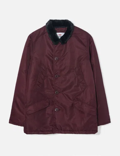 Supreme Flight Satin B-9 Parka In Red