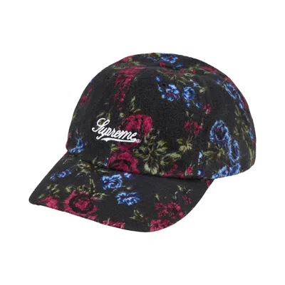 Pre-owned Supreme Floral Flannel 6-panel 'black' | Men's Size Onesize
