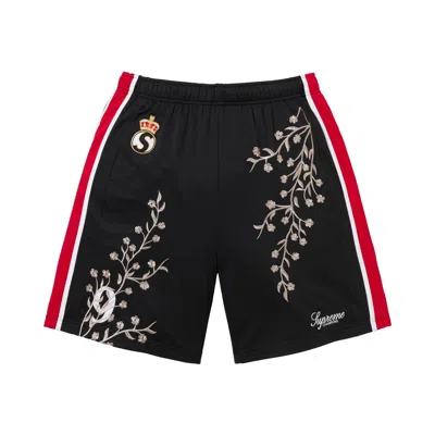 Pre-owned Supreme Floral Soccer Short 'black' | Men's Size L