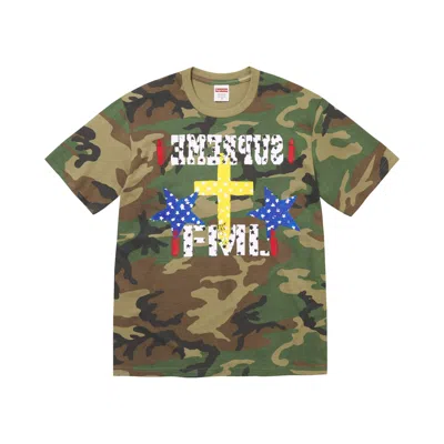 Pre-owned Supreme Fml Tee 'woodland Camo' | Green | Men's Size L