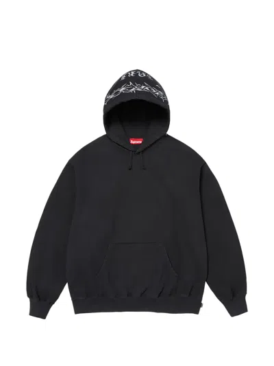 Supreme Forever Graphic-print Hoodie In Black