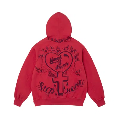 Pre-owned Supreme Forever Hooded Sweatshirt 'red' | Men's Size S