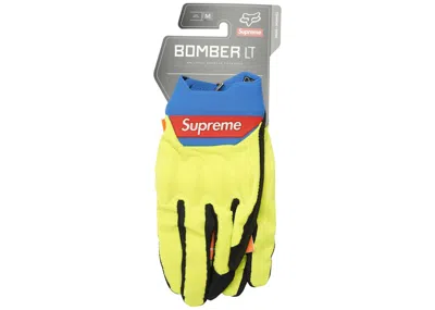 Pre-owned Supreme Fox Racing Bomber Lt Gloves