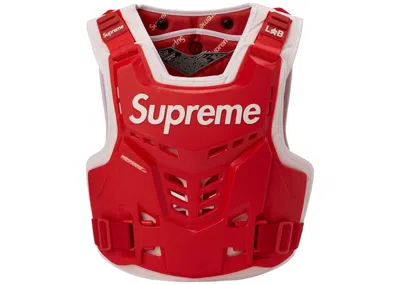 Pre-owned Supreme Fox Racing Proframe Roost Deflector Vest In Red