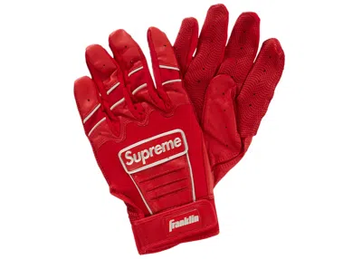 Pre-owned Supreme Franklin Cfx Pro Batting Glove In Red