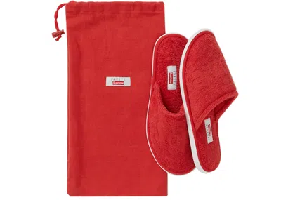 Pre-owned Supreme Frette Slippers In Red