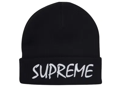 Pre-owned Supreme Ftp Beanie In Black