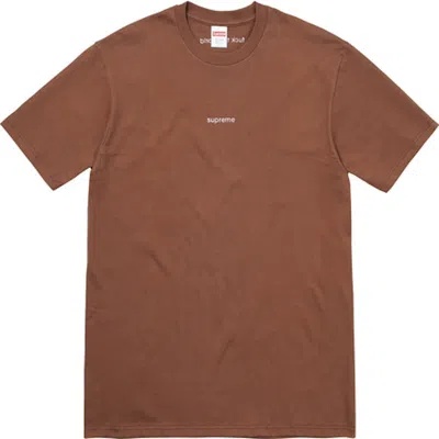 Pre-owned Supreme Ftw Tee Shirt In Brown