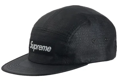 Pre-owned Supreme Fuck Everybody Jacquard Camp Cap In Black
