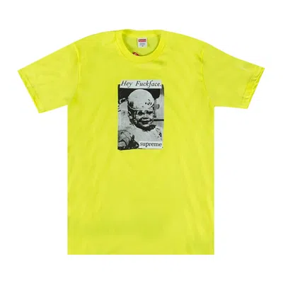 Pre-owned Supreme Fuck Face Tee 'bright Yellow' | Men's Size M