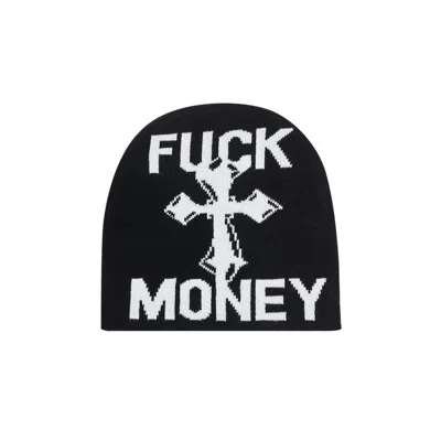 Pre-owned Supreme Fuck Money Beanie 'black'