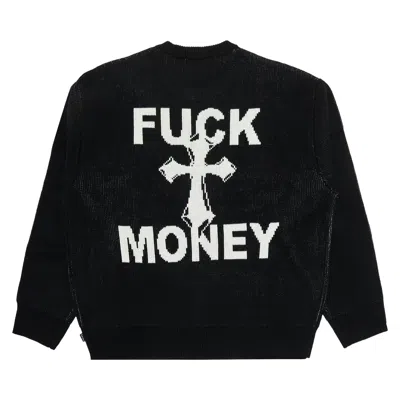 Pre-owned Supreme Fuck Money Sweater 'black'
