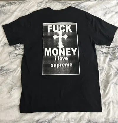 Pre-owned Supreme Fuck Money Tee Fw24 In Black