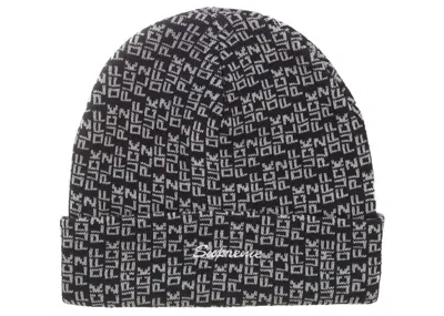 Pre-owned Supreme Fuck Off Beanie In Black