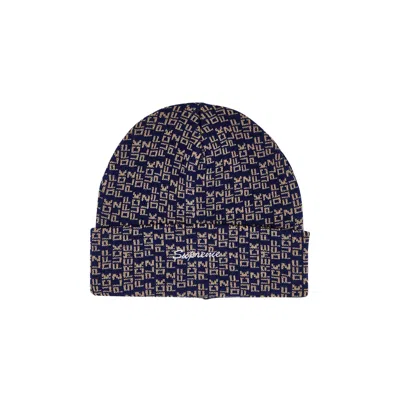 Pre-owned Supreme Fuck Off Beanie 'navy' | Blue | Men's Size Onesize