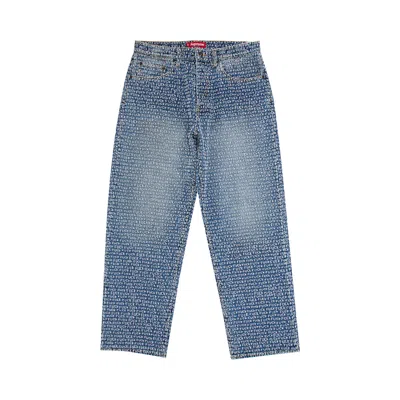 Pre-owned Supreme Fuck Stitch Loose Fit Jean 'blue' | Men's Size 34