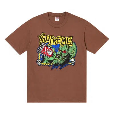 Pre-owned Supreme Fuckin Blowout Tee 'brown' | Men's Size Xl