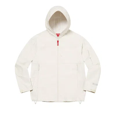 Pre-owned Supreme Full Zip Facemask Jacket 'stone'