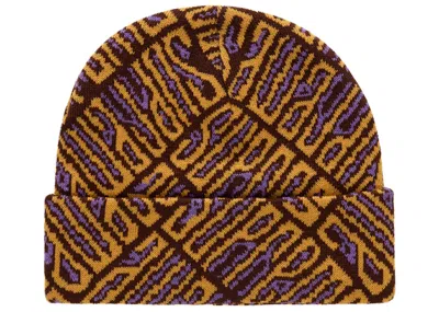 Pre-owned Supreme Funk Spellout Beanie In Orange