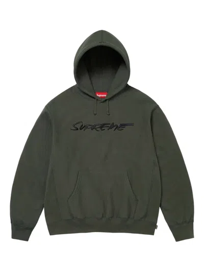 Supreme Futura Drawstrings Hoodie In Green