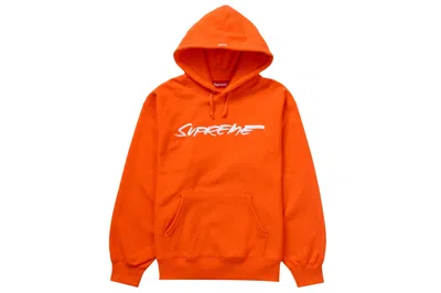 Pre-owned Supreme Futura Hooded Sweatshirt Bright Orange