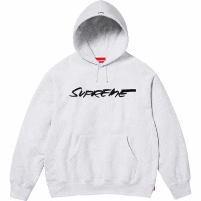 Pre-owned Supreme Futura Hooded Sweatshirt Heather Grey (size Large, Xl) In Gray