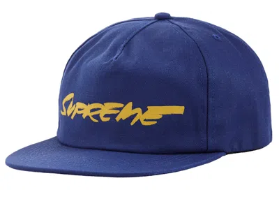 Pre-owned Supreme Futura Logo 5panel In Light Navy Blue