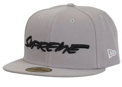Pre-owned Supreme Futura New Era 59fifty Fitted Hat In Grey