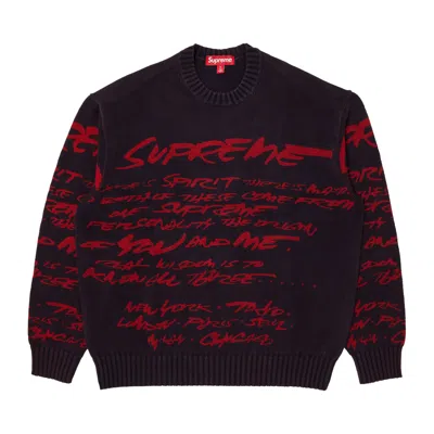 Pre-owned Supreme Futura Sweater 'navy' In Blue