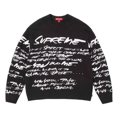 Supreme Future Sweater 'black White'