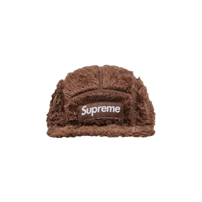 Pre-owned Supreme Fuzzy Camp Cap 'brown' | Men's Size Onesize