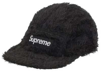 Pre-owned Supreme Fuzzy Camp Cap In Black