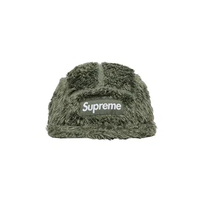 Pre-owned Supreme Fuzzy Camp Cap 'moss' | Green | Men's Size Onesize