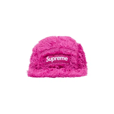 Pre-owned Supreme Fuzzy Camp Cap 'pink' | Men's Size Onesize
