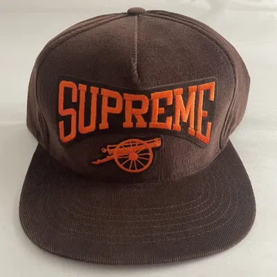 Pre-owned Supreme Fw12 Canon 5 Panel Hat In Brown