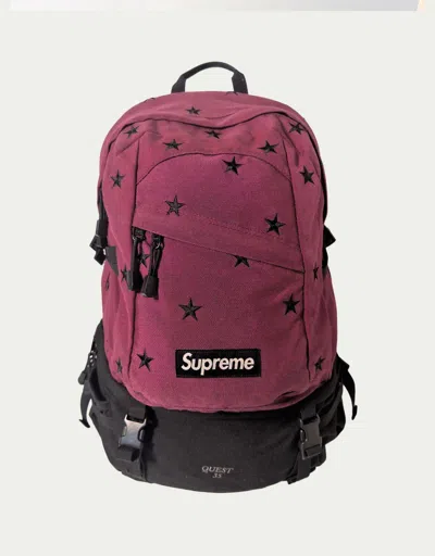 Pre-owned Supreme Fw13 Stars Backpack In Magenta
