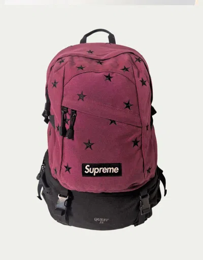 Pre-owned Supreme Fw13 Stars Backpack In Magenta | ModeSens
