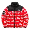 Supreme Fw15 X The North Face By Any Means Nuptse Jacket 'red'