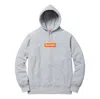 Supreme Fw17 Box Logo Hooded Sweatshirt Heather Grey Bogo