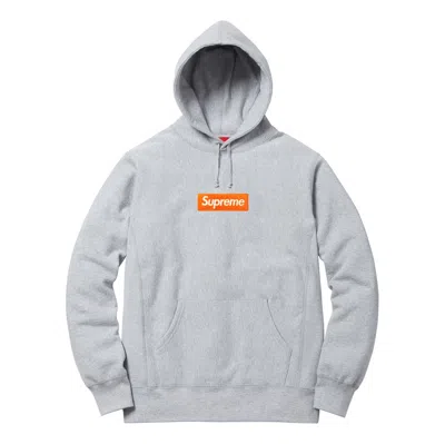 Supreme Fw17 Box Logo Hooded Sweatshirt Heather Grey Bogo
