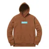 Supreme Fw17 Box Logo Hoodie 'brown'