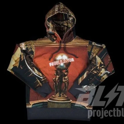 Pre-owned Supreme Fw17  Scarface The World Is Yours Hooded Sweatshirt Hoodie Multi Size M In Orange